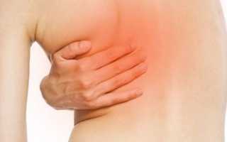 Болит спина и опухла левая лопатка