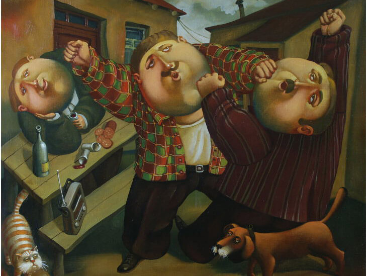 Тяжело определить победителя в драке на улице