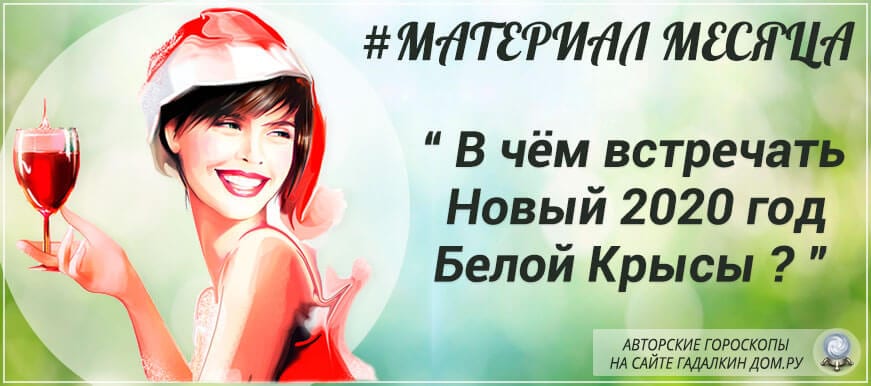 В чем встречать 2020 Новый год Белой Крысы